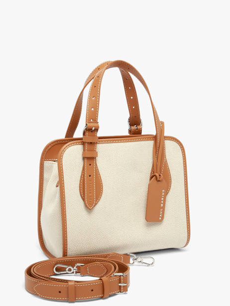 Handtas S Escapade Katoen En Leder Paul marius Beige escapade CABASESC ander zicht 2